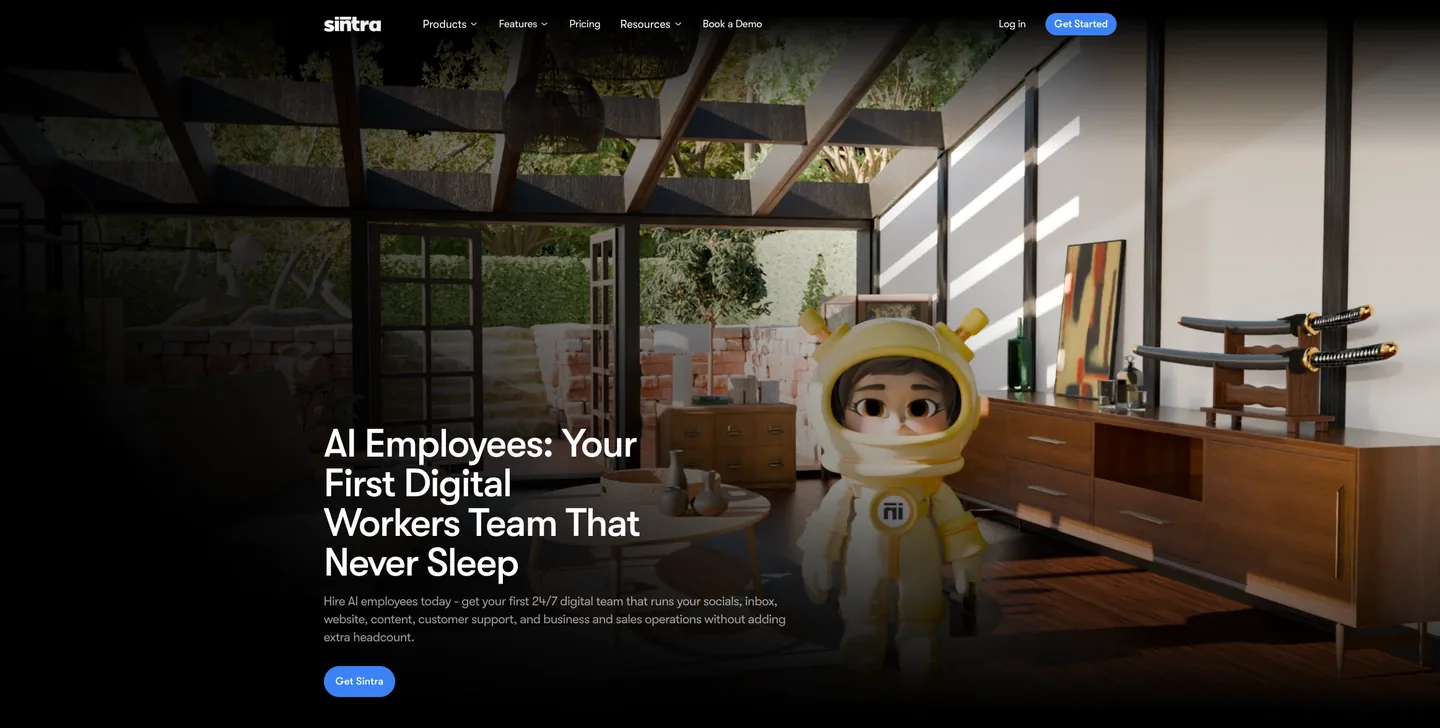 Sintra AI Soshie agent handling high-volume localized content and DM automation